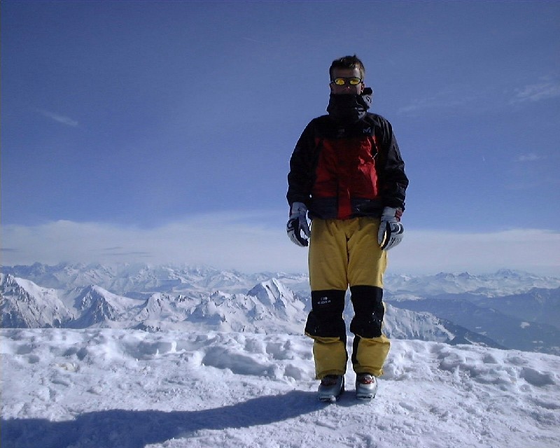 Vincent summiter de La Tournette