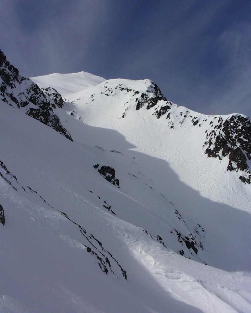 Grand Mont d'Arêches - Sommet et combe vue du col de la Forclaz