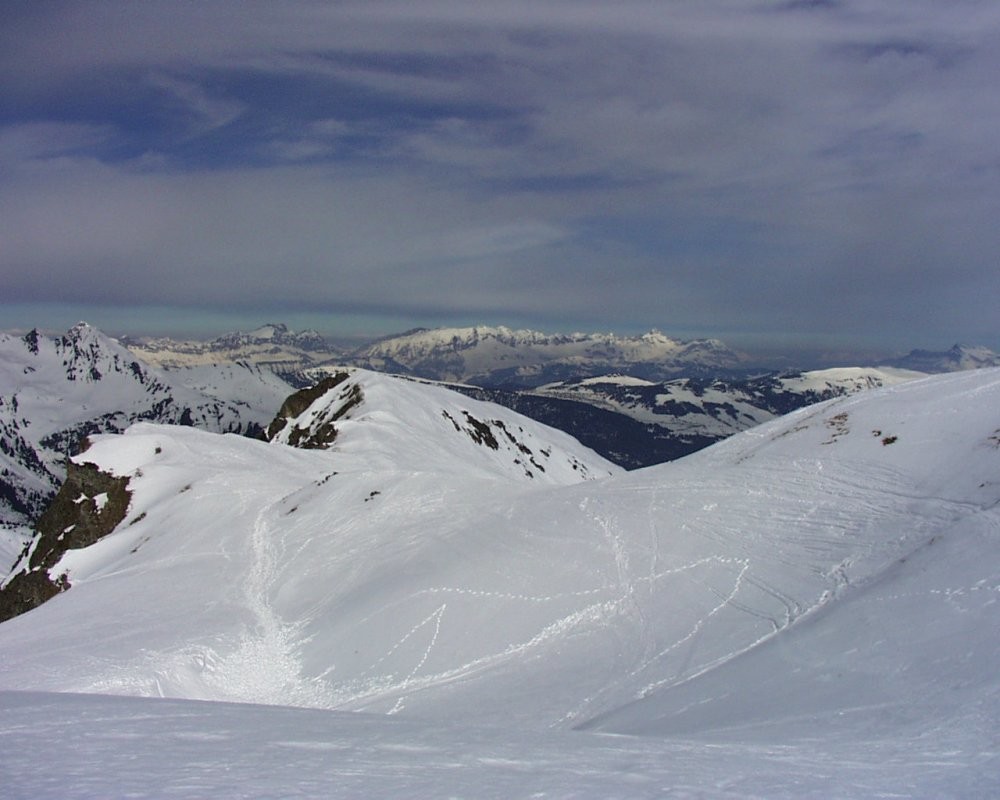 Grand Mont - Sommet - Vue sur les Aravis
