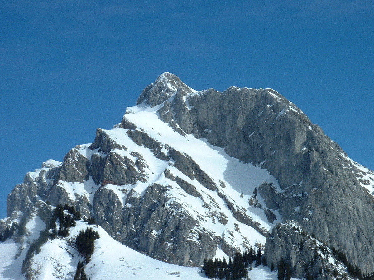 Cornettes de Bise : couloir du Saix Roquin