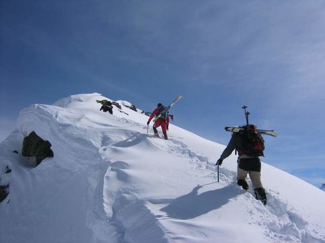 arête sous sommet Nord