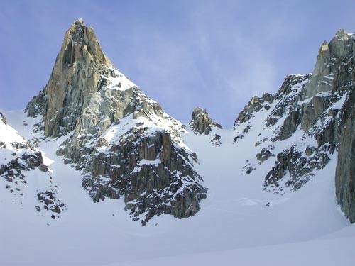 Aiguille du tacul et couloir SW