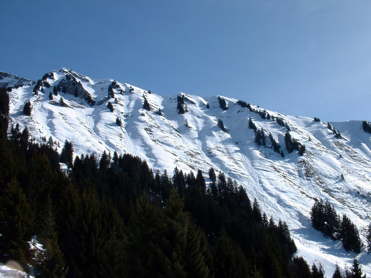 Arête du marteau : pentes W