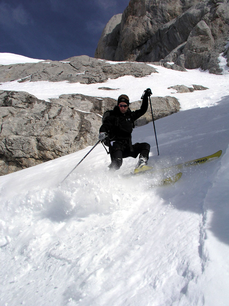 descente de la Pointe Percée