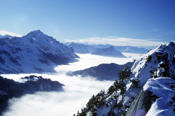 Vue du sommet du Roc des Boeufs