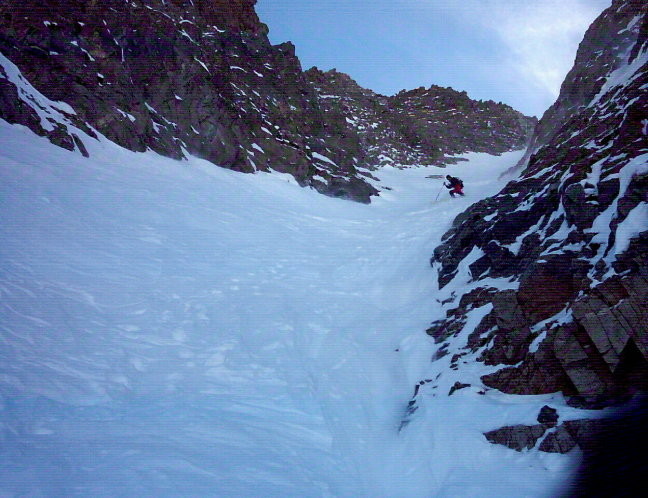 Becco Alto del PIz m.2912 - parte alta del canale Nord