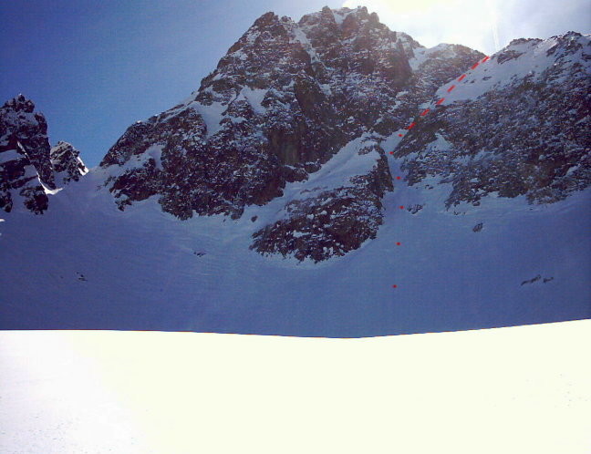 Becco Alto del Piz m.2912 - Canale Nord