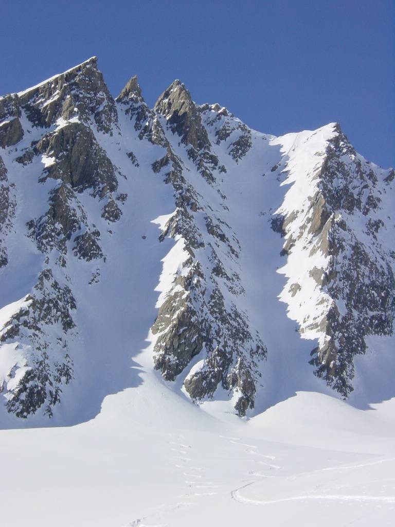Les 2 couloirs NE du Grd Golliat