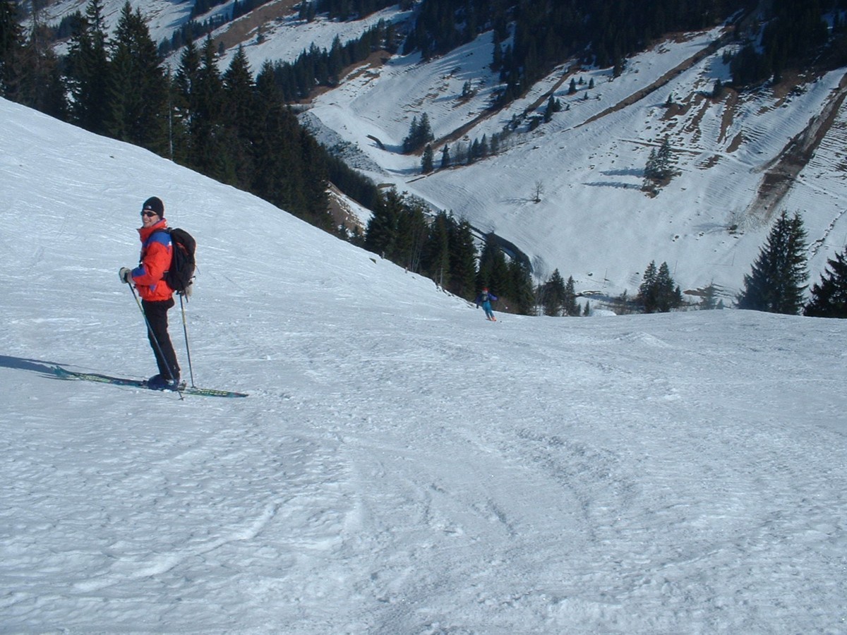 Bruno et Fredi vers le Lévanchy (descente vers l'Etivaz)
