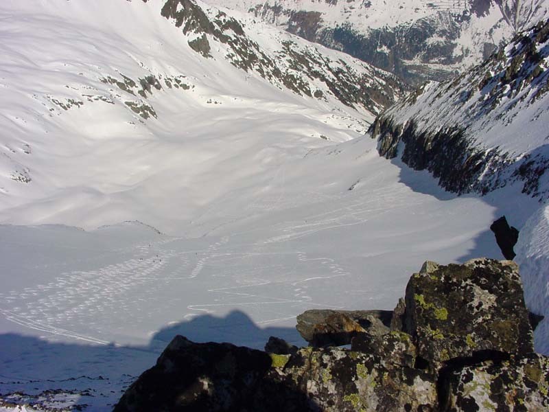 Kartigelfirn dalla vetta della Rorspitzli