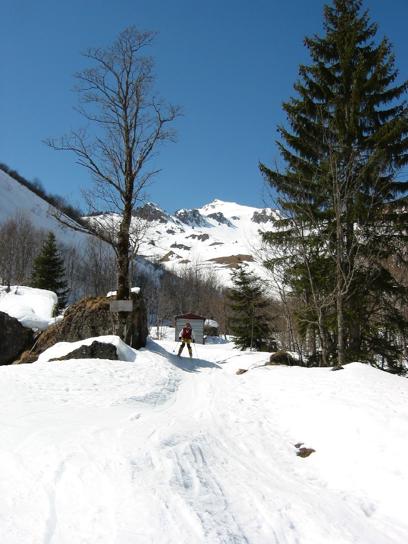 Pointe de Chalune depuis les chalets de Foron