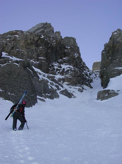 Couloir de la Corne à Tournier