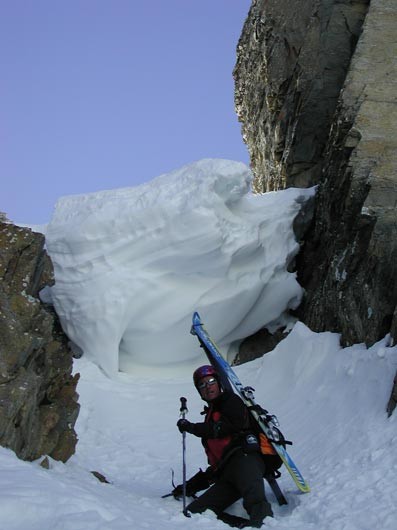 Couloir de la Corne à Tournier
