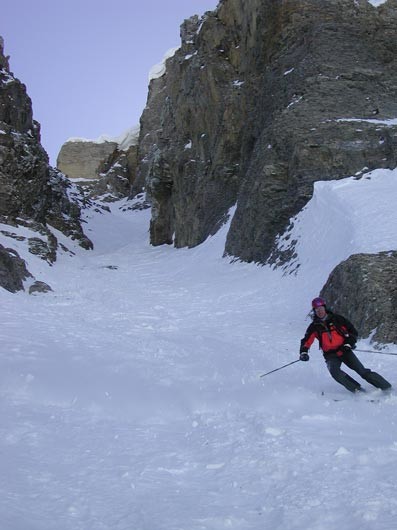 Couloir de la Corne à Tournier