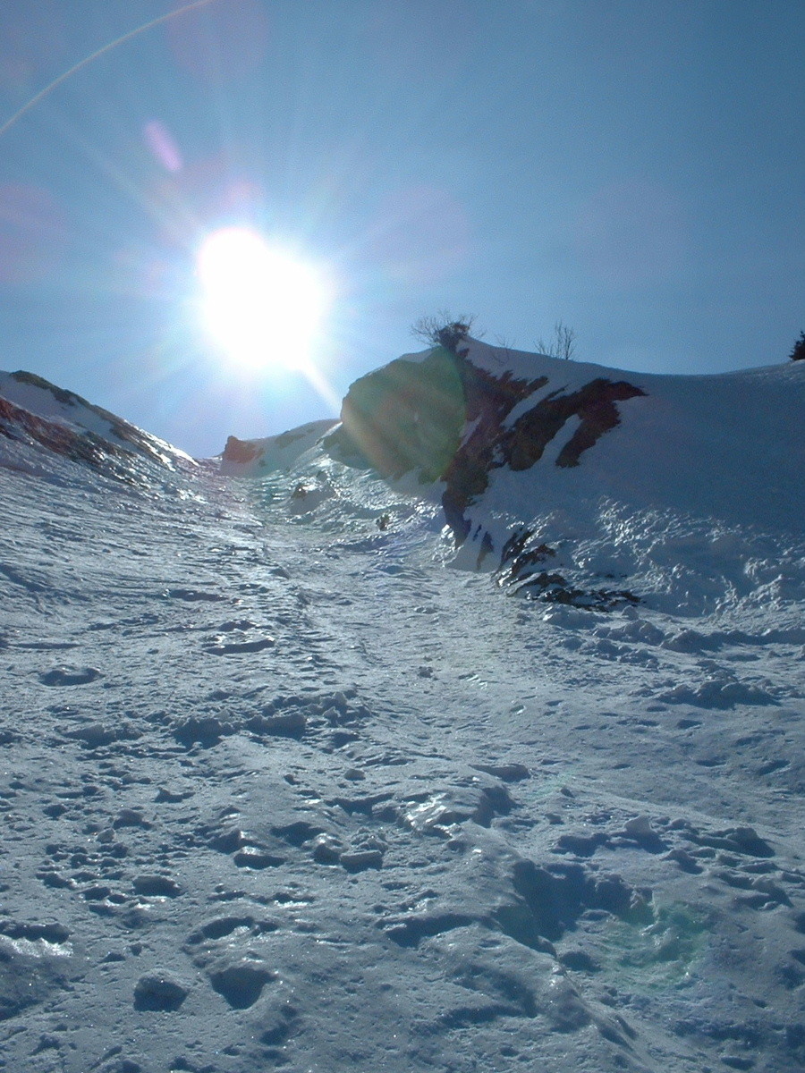 Bossetan : couloir Tordu : haut