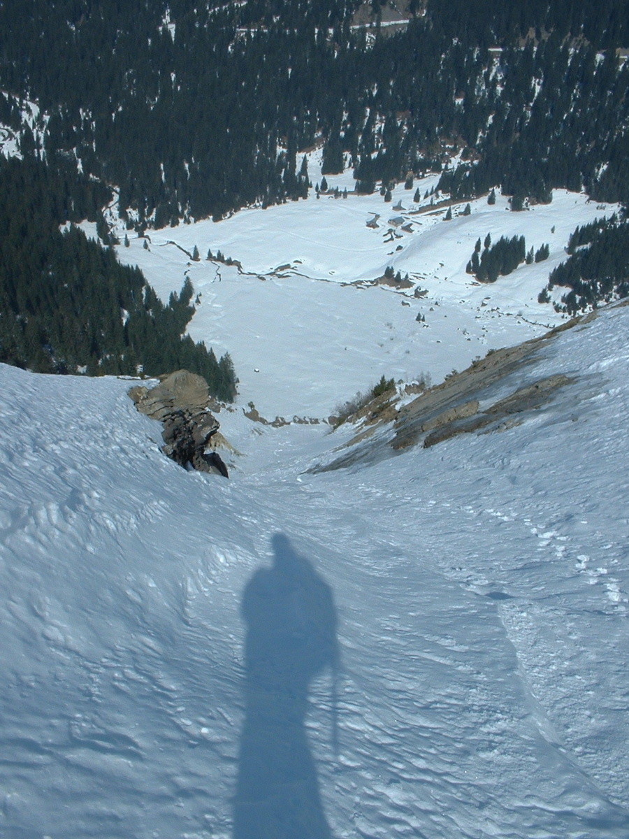 Bossetan : couloir Tordu : enfilade