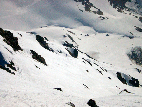 Face Est du Mt de Grange; depuis le sommet