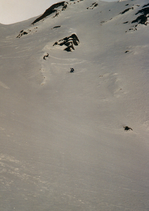 Raoul in the pow! - Grand Golliat - couloirs inférieurs