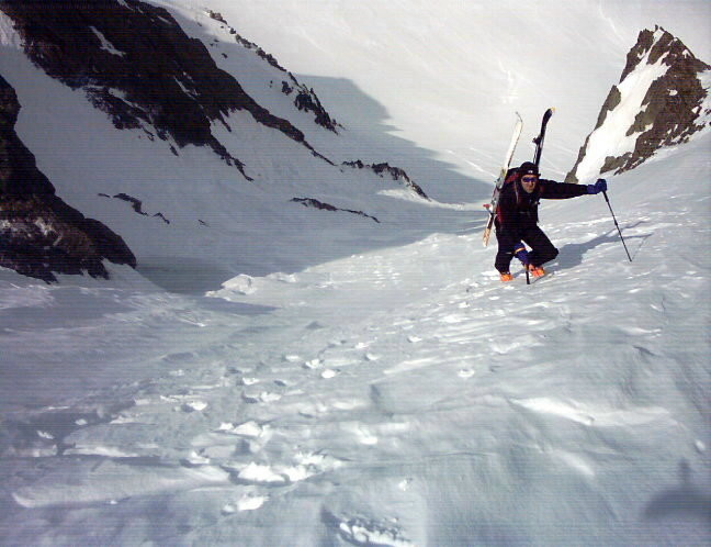 Roberto in action (Monte Tenibres - Canale Nord )