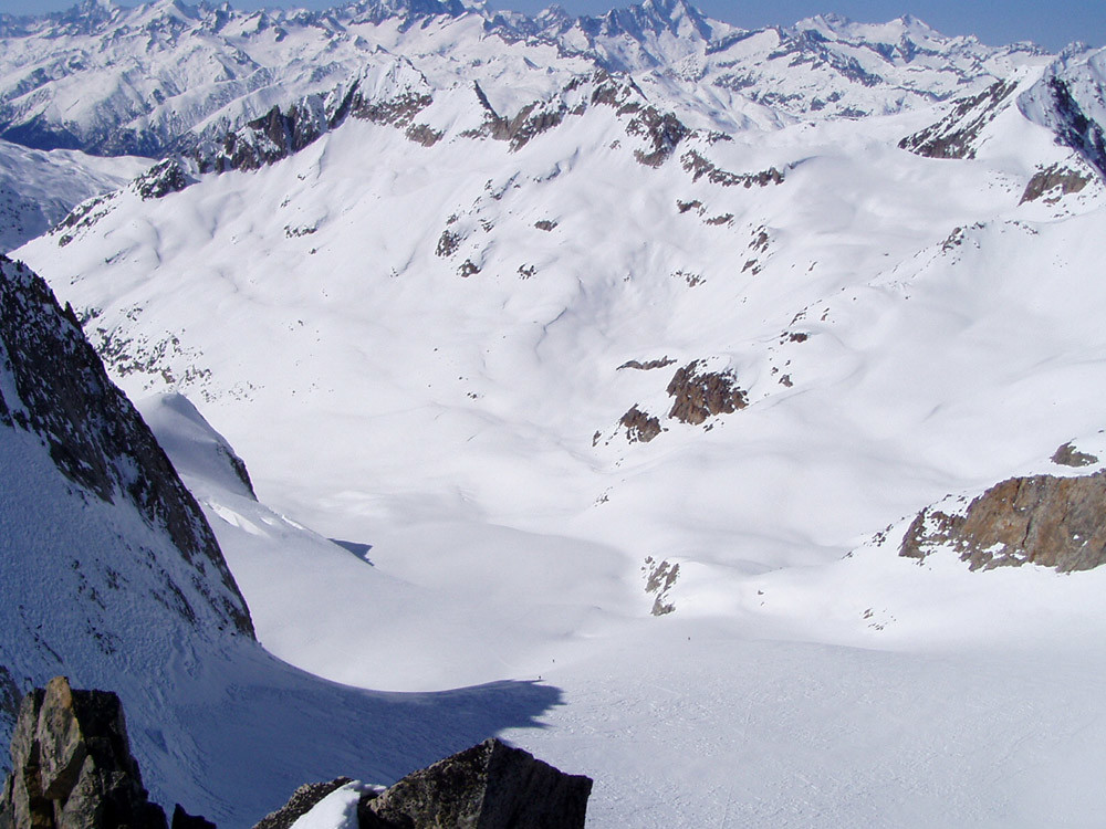 dalla cima del pizzo pesciora vista verso nord