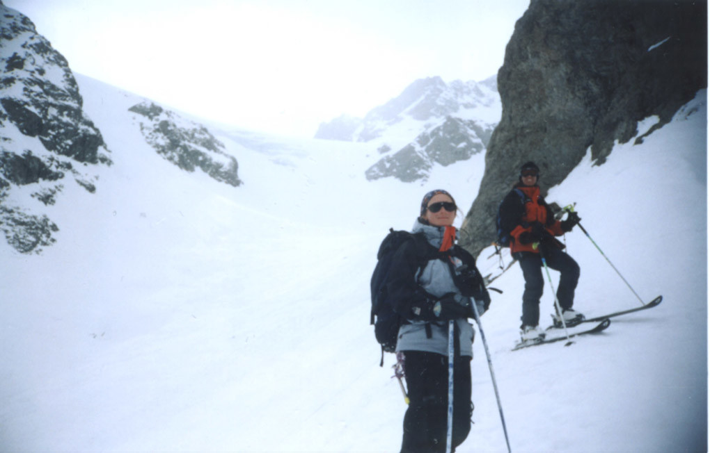 Sur le glacier du monetier.