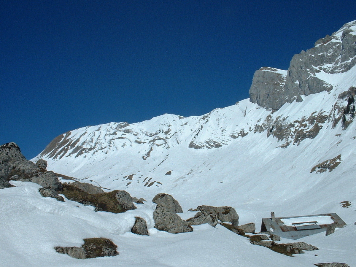 Dent du Loup : depuis les chalets de Bise