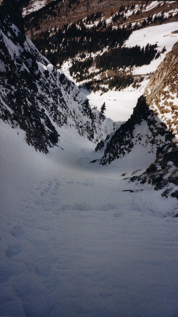 Couloir pres de la Mandallaz (face NW)