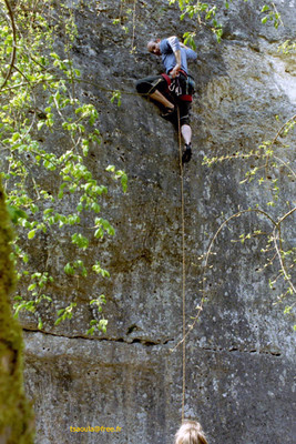 Jmi a passé le crux 6c Jmi a passé le crux 6c