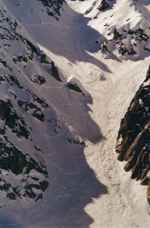 Zoom sur le couloir nord-est du Génépi