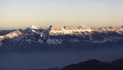 Vue sur la Chartreuse depuis la Croix de Chamrousse