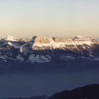 Vue sur la Chartreuse depuis la Croix de Chamrousse