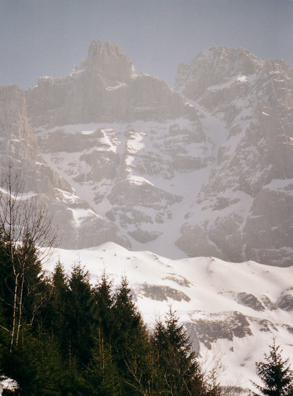 Couloir de la Dent Jaune et couloir de la Brèche des Doigts