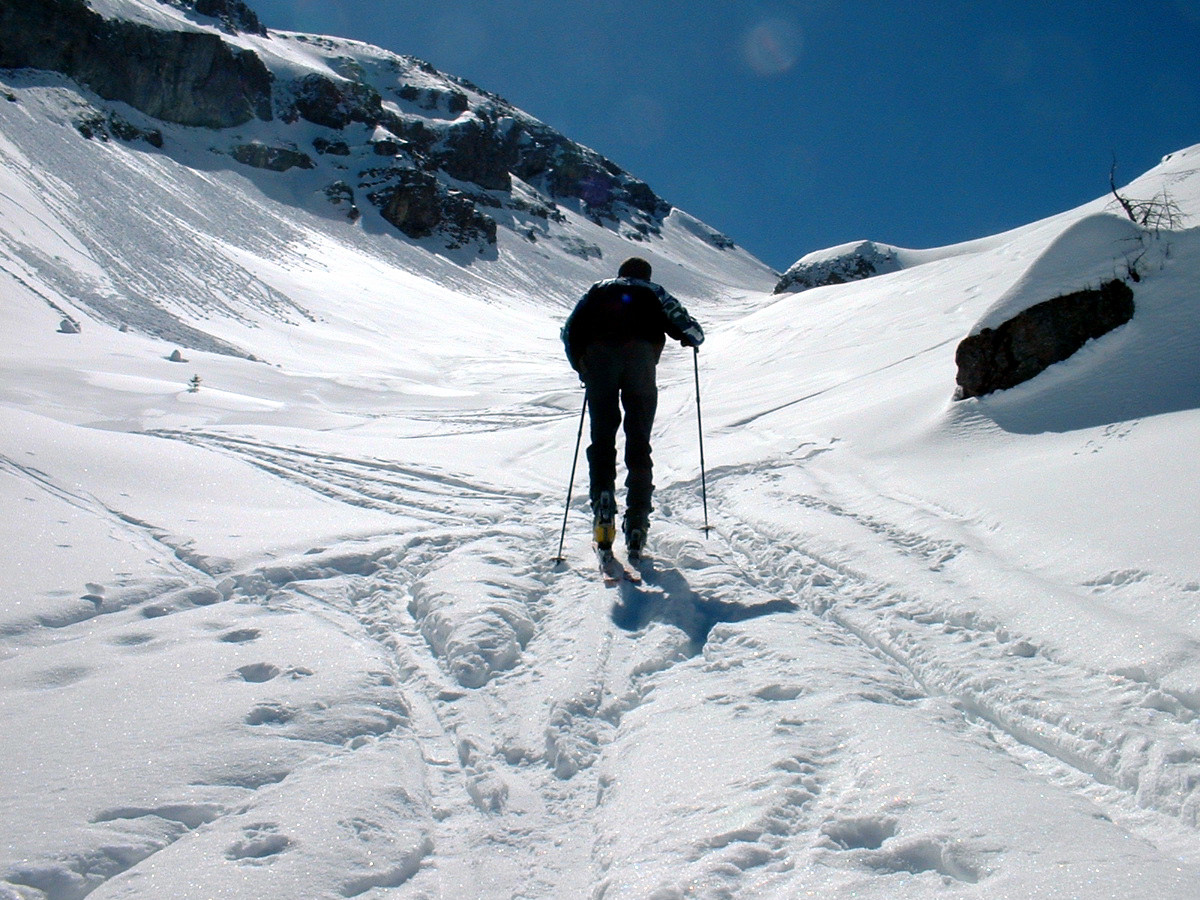 Pointe de Vorlaz : montée par la combe de Brochau