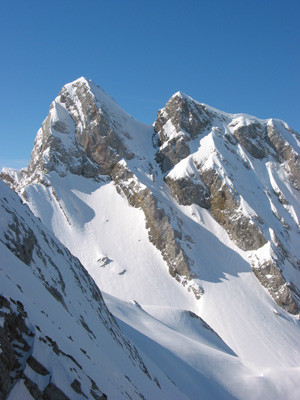 Couloir Combaz depuis la Blonnière