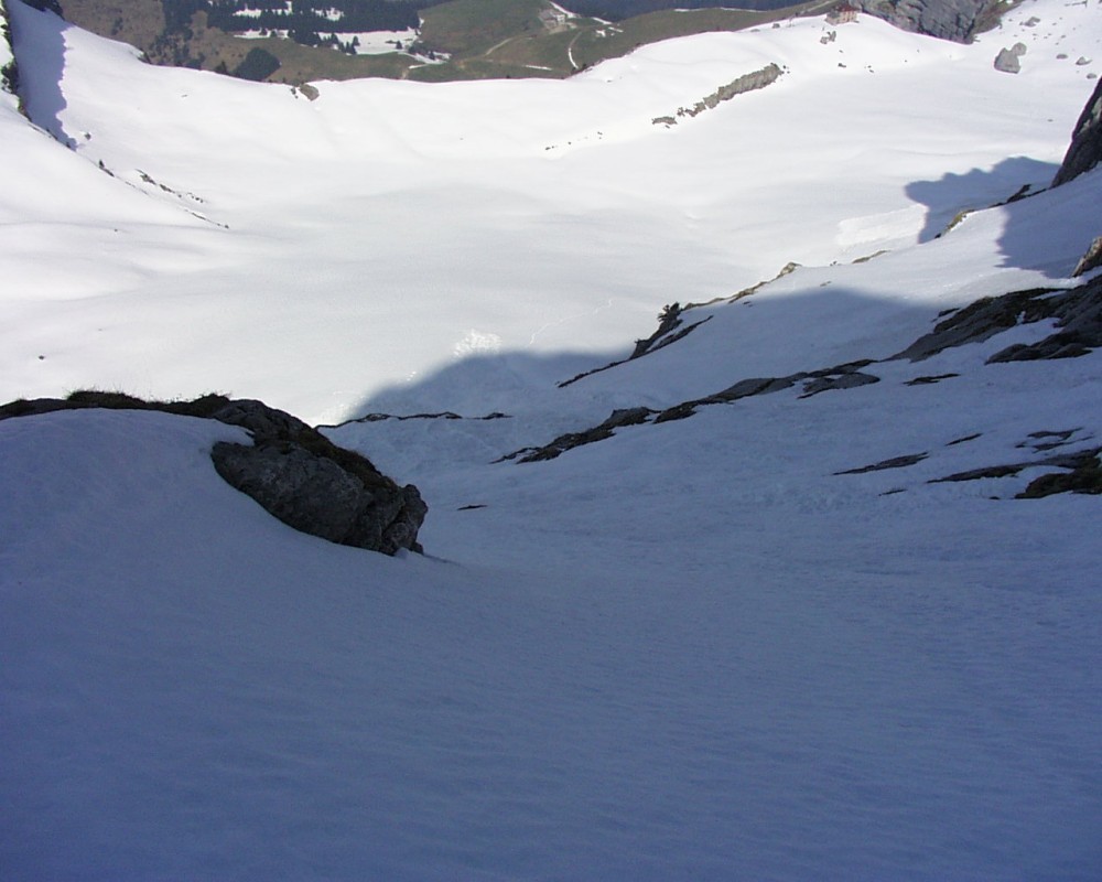 Tournette Face W - Descente vers le refuge