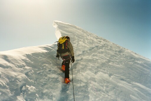 Arête sommitale de l'Aiguille d'Argentière
