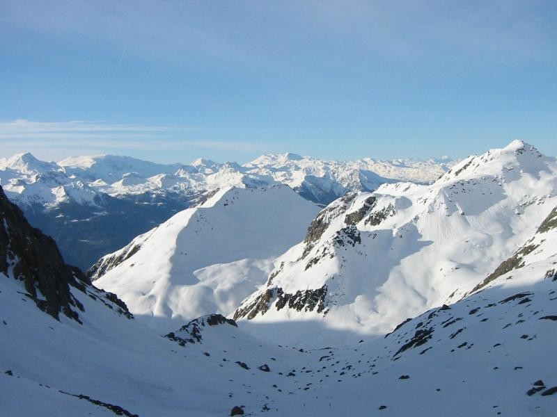 Vue sur Mont Rosset et Vanoise