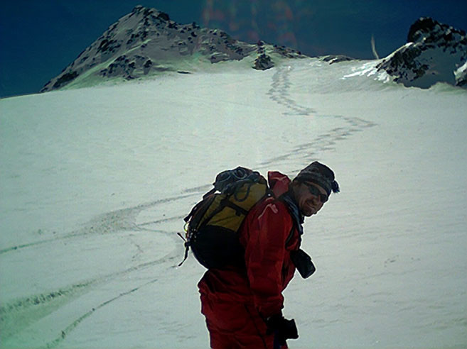 Discesa dal Piz Ferrè