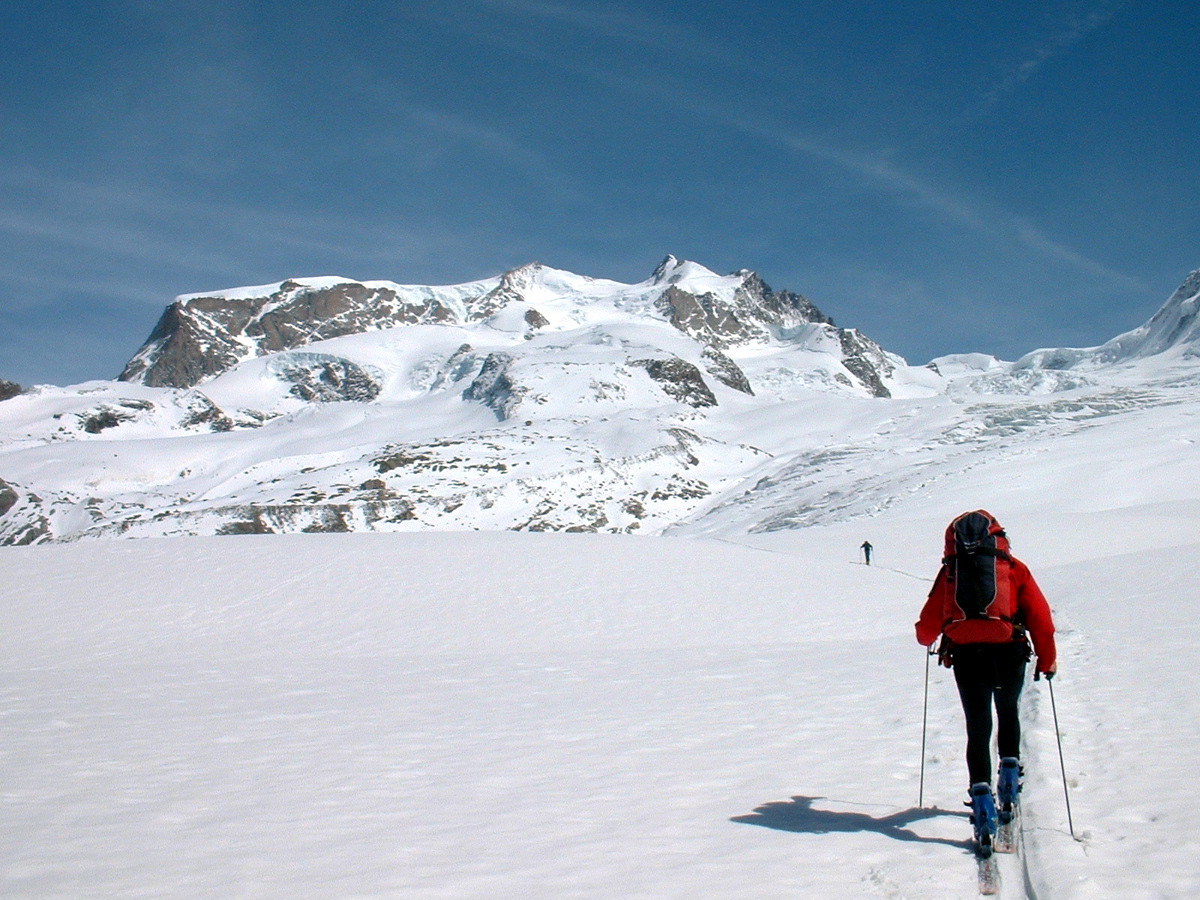 Montée à la Monte RosaHütte par le Grenxgletscher