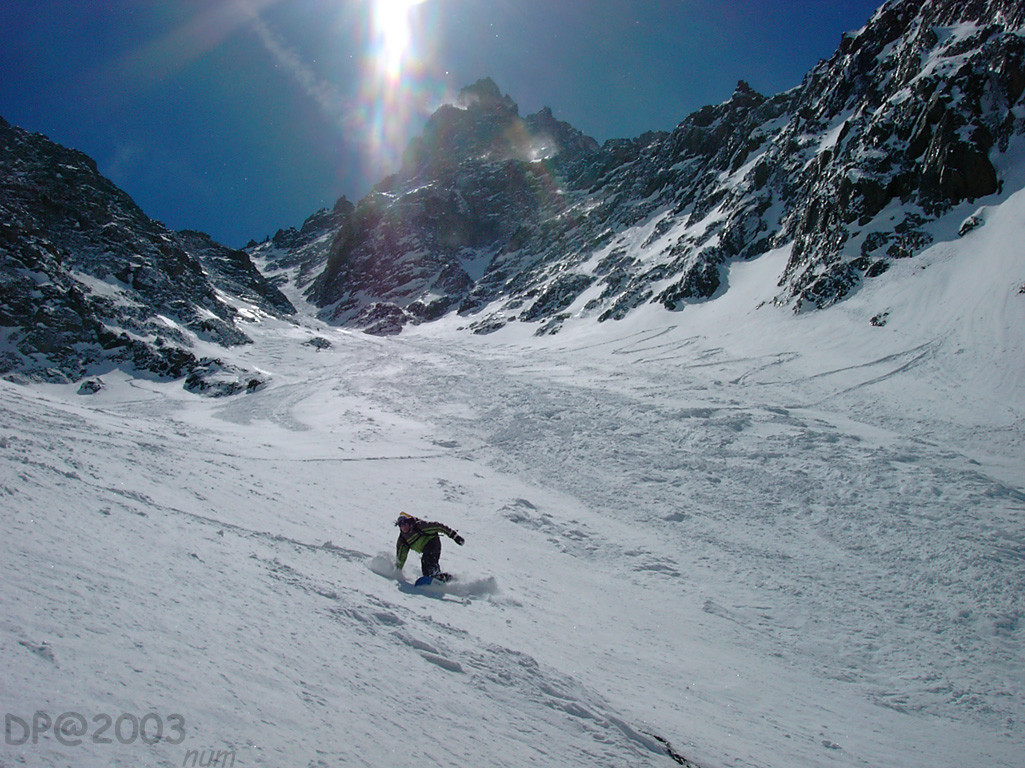Nathanael dans le couloir Nord Du Burlan