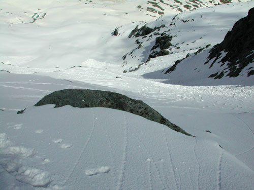 Monte Giusalet, canale nord