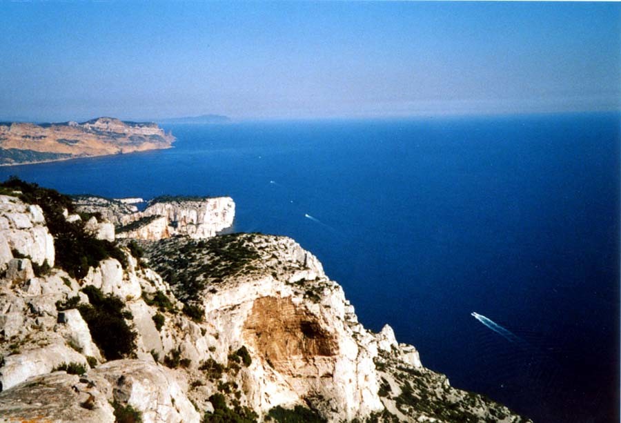 Concave vue du sommet de la candelle