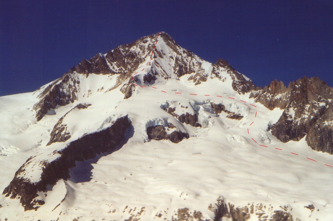 Arête SW Itinéraire de montée