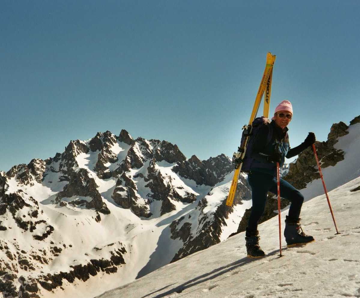 sur l'arête finale de la Momie