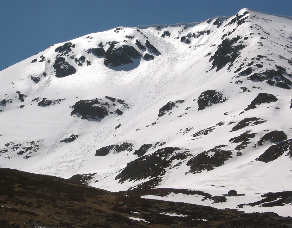 Pico Lomas, cara norte