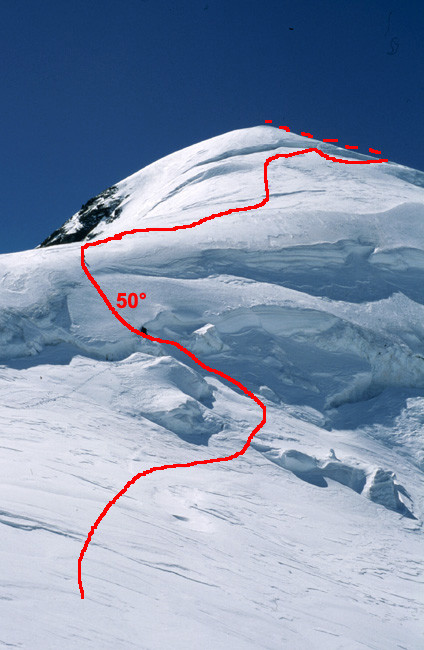 Descente Arête N Pollux