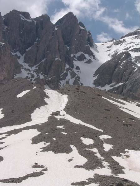 Couloir de la clapiere au Grand galibier