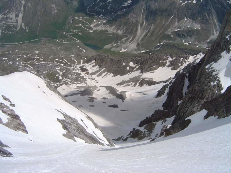 LE couloir de la Clapipère vu du col