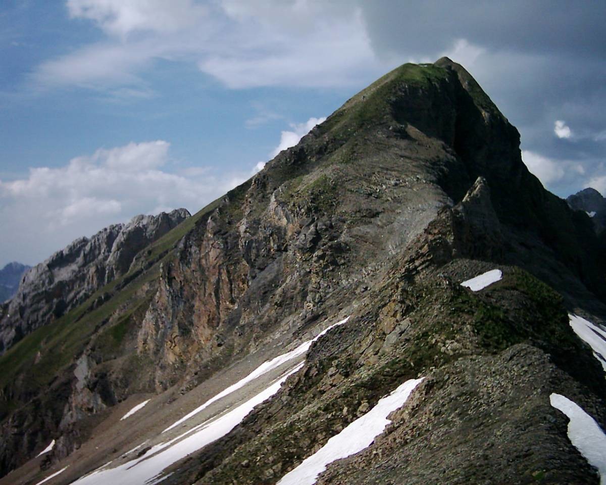 Mont Fleury depuis le sommet de la combe de la Grande Forclaz