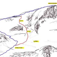 Schizzo Gwachterhorn parete N
